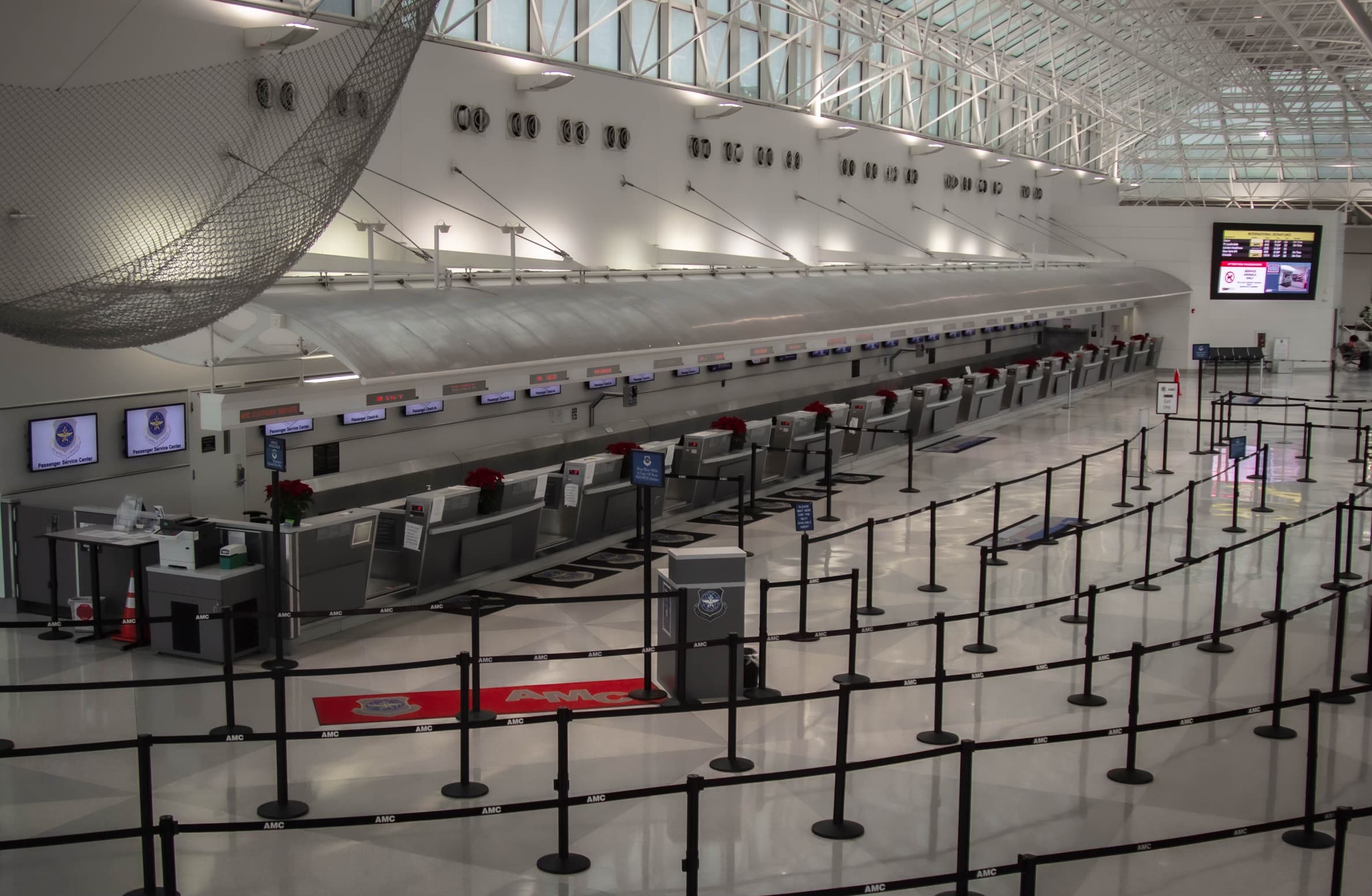 AMC passenger terminal at Baltimore-Washington International Airport (BWI).