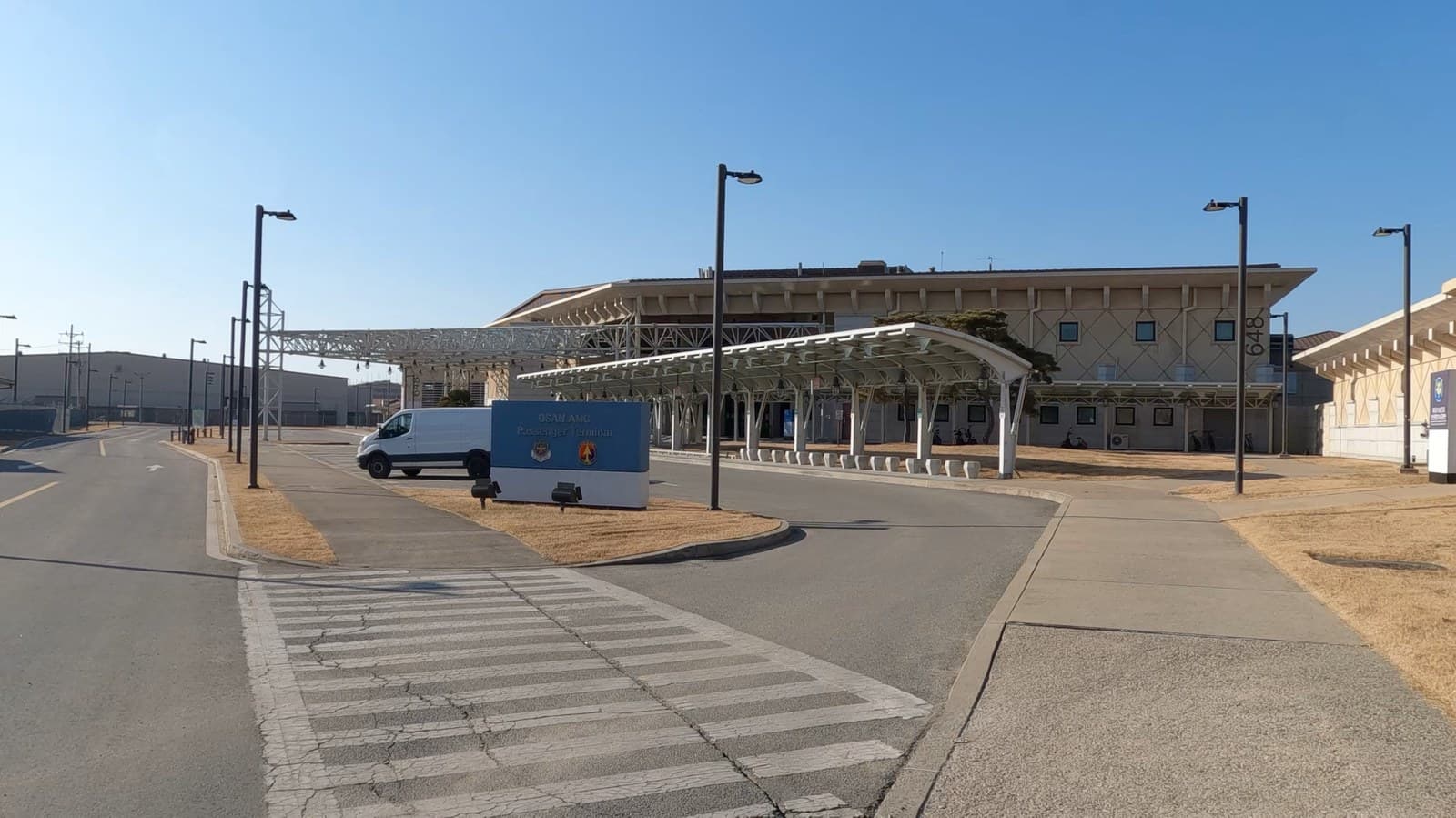 The AMC passenger terminal at Osan Air Base, South Korea.