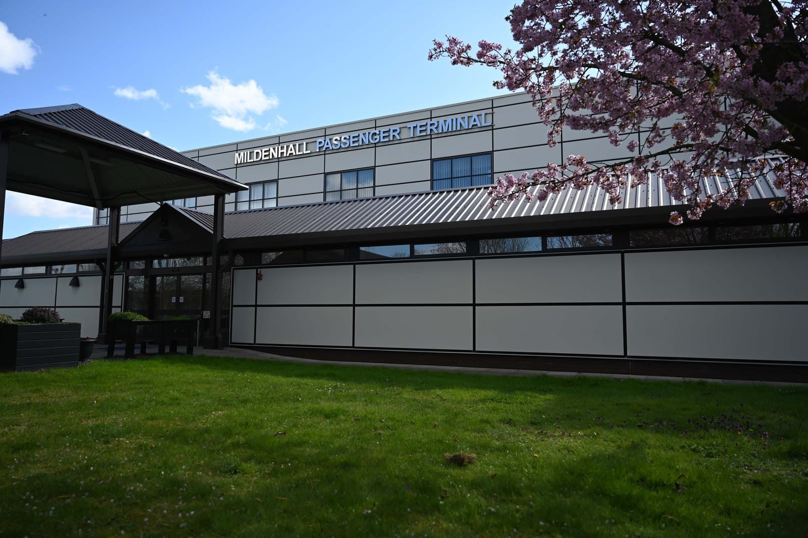 AMC passenger terminal at RAF Mildenhall, Suffolk, England.